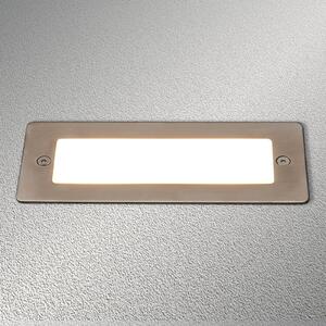 Lucande LED φωτιστικό τοίχου Holly, 17 cm, ανοξείδωτο ατσάλι, Μεταλλικό, Μέταλλο, σύγχρονο, Γωνιακά φωτιστικά