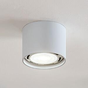 Arcchio Προβολέας οροφής Mabel, Ø 12 cm, λευκό, μέταλλο, GU10, ρυθμιζόμενος, Λευκό, Κουζίνα, Αλουμίνιο, σύγχρονο