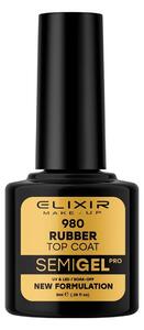 Ημιμόνιμο βερνίκι 8ml – #980 (Rubber Top Coat – No Wipe)