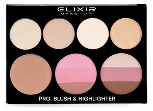 Elixir Παλέτα Pro. Blush & Highlighter 835