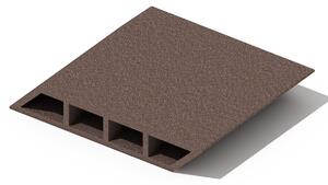 Τάβλα περίφραξης Therrawood 2,4 x 12,5 x 600εκ καφέ