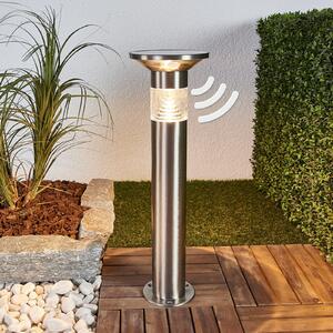 Lindby LED φωτιστικό βάθρο Jalisa, 54 cm, ηλιακό, αισθητήρας, Μεταλλικό, Μέταλλο, σύγχρονο, Ηλιακά φώτα