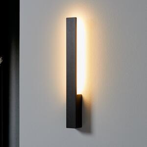 Φωτιστικό τοίχου Arcchio Ivano LED, 42,5 cm, μαύρο, μέταλλο