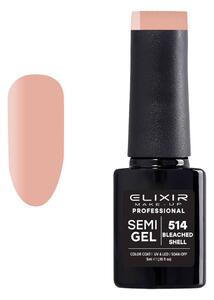 Ημιμόνιμο Βερνίκι Semi Gel 514 Bleached Shell 5ml Elixir