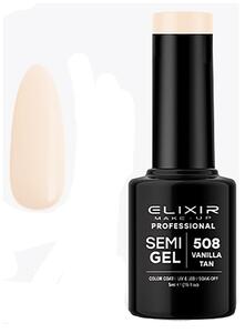 Ημιμόνιμο Βερνίκι Νυχιών Semi Gel 508 Vanilla Tan 5ml Elixir