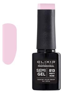 Ημιμόνιμο Βερνίκι Semi Gel 513 Misty Rose 5ml Elixir