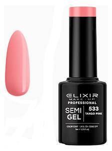 Ημιμόνιμο Βερνίκι Semi Gel 533 Tango Pink 5ml Elixir