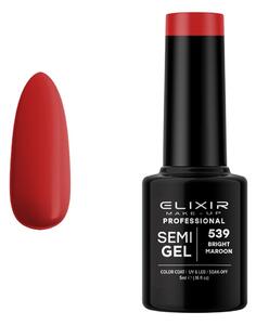 Ημιμόνιμο Βερνίκι Semi Gel 539 Bright Maroon 5ml Elixir