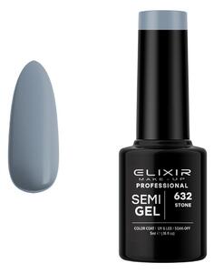 Ημιμόνιμο Βερνίκι Semi Gel 632 Stone 5ml Elixir