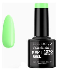 Ημιμόνιμο Βερνίκι Semi Gel 1070 Screaming 8ml Elixir