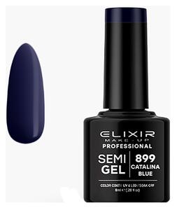 Ημιμόνιμο Βερνίκι Semi Gel 899 Catalina Blue 8ml Elixir