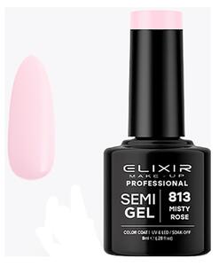 Ημιμόνιμο Βερνίκι Semi Gel 813 Mistry Rose 8ml Elixir