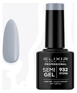 Ημιμόνιμο Βερνίκι Semi Gel 932 Stone 8ml Elixir