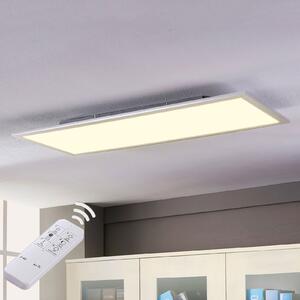 Lindby LED Panel Livel, CCT, 120 cm x 30 cm, τηλεχειριστήριο, ρυθμιζόμενος, Μεταλλικό, Κουζίνα, Πλαστικό, σύγχρονο