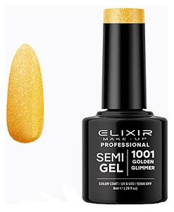 Ημιμόνιμο Βερνίκι Semi Gel 1001 Golden Glimmer 8ml Elixir