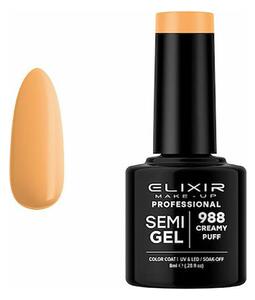 Ημιμόνιμο Βερνίκι Semi Gel 988 Creamy Puff 8ml Elixir