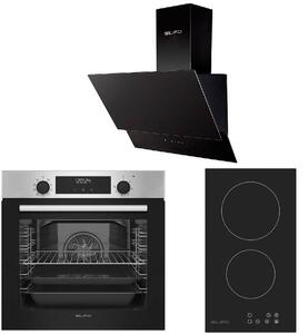 ΣΕΤ ΦΟΥΡΝΟΣ ΗΛΕΚΤΡΙΚΟΣ SF6855BOI INOX 76LT + ΕΣΤΙΑ DOMINO ΚΕΡΑΜΙΚΗ SF6801HDV2 + ΑΠΟΡΡΟΦΗΤΗΡΑΣ ΚΑΜΙΝΑΔΑ SF6610 ΜΑΥΡΟΣ (ΧΕΙΡΙΣΤΗΡΙ