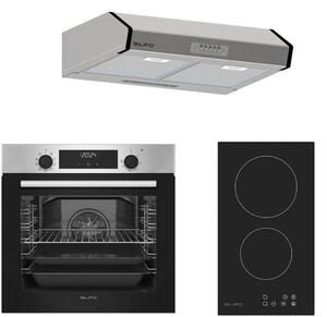 ΣΕΤ ΦΟΥΡΝΟΣ ΗΛΕΚΤΡΙΚΟΣ SF6855BOI INOX 76LT + ΕΣΤΙΑ DOMINO ΚΕΡΑΜΙΚΗ SF6801HDV2 + ΑΠΟΡΡΟΦΗΤΗΡΑΣ ΕΛΕΥΘΕΡΟΣ SF6683 INOX 2 ΜΟΤΕΡ 60CM