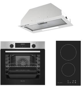 ΣΕΤ ΦΟΥΡΝΟΣ ΗΛΕΚΤΡΙΚΟΣ SF6855BOI INOX 76LT + ΕΣΤΙΑ DOMINO ΚΕΡΑΜΙΚΗ SF6801HDV2 + ΜΗΧΑΝΙΣΜΟΣ ΑΠΟΡΡΟΦΗΣΗΣ SF6615 INOX (20.65x53.5x3