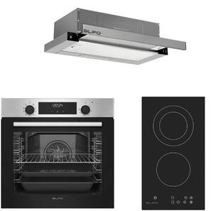 ΣΕΤ ΦΟΥΡΝΟΣ ΗΛΕΚΤΡΙΚΟΣ SF6855BOI INOX 76LT + ΕΣΤΙΑ DOMINO ΚΕΡΑΜΙΚΗ SF6802HDV3 + ΑΠΟΡΡΟΦΗΤΗΡΑΣ ΣΥΡΟΜΕΝΟΣ SF6663 INOX (4 ΕΤΗ ΕΓΓΥΗ