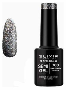 Ημιμόνιμο Βερνίκι Semi Gel 700 Unspecified Glitter 5ml Elixir