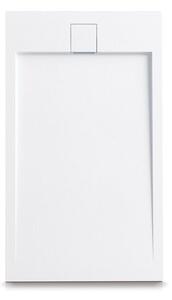 Ντουζιέρα ορθογώνια υψηλής αντοχής ROCCIA Bianco KARAG 170x70x2,5cm