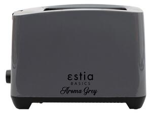 Φρυγανιέρα 2 Θέσεων 750W με 7 επίπεδα ψησίματος Aroma Estia Γκρι