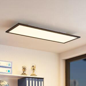 Lindby LED πάνελ Nelios, 80 x 30 cm, CCT, μαύρο, μέταλλο, ρυθμιζόμενος, Μαύρο, Κουζίνα, Πλαστικό, σύγχρονο
