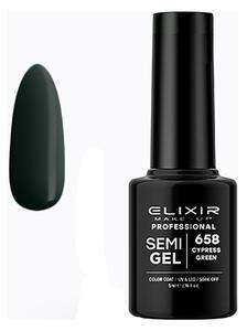 Ημιμόνιμο Βερνίκι Semi Gel #658 (Cypress Green)5ml Elixir