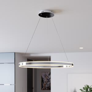 Lucande LED κρεμαστό φωτιστικό Lyani, 80 cm, χρώμιο, dimmable, ρυθμιζόμενος, Μεταλλικό, Σαλόνι / τραπεζαρία, Μέταλλο, σύγχρονο