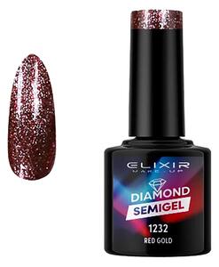 Ημιμόνιμο βερνίκι Diamond #1232 (Red Gold)8ml Elixir