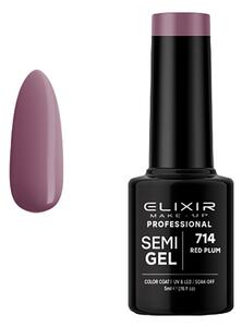 Ημιμόνιμο βερνίκι 5ml – #714 (Red Plum)5ml Elixir