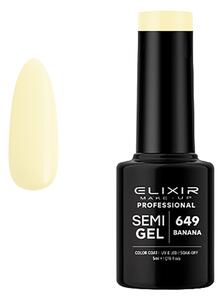 Ημιμόνιμο βερνίκι #649 (Banana) 5ml Elixir