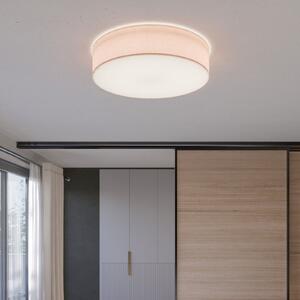TK Lighting Φωτιστικό οροφής Rondo, μπεζ, Ø 60 cm, ρυθμιζόμενος, Μπεζ, υπνοδωμάτιο, Ύφασμα / Κλωστοϋφαντουργία, σύγχρονο