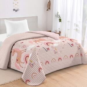 Κουβερλί Μονό 2 Όψεων (160x220) AdamHome Unicorn 430