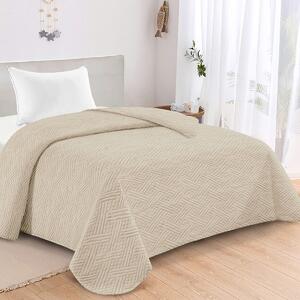 Κουβερλί Μονό (160x240) AdamHome Gloria Cream
