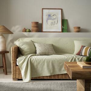 Ριχτάρι Πολυθρόνας (180x180) Gofis Home Elysia Silver Garden Green 531/18