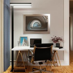 Arcchio LED-Stehlamp Logan Basic, μαύρο, 7500 lm, ρυθμιζόμενο, ρυθμιζόμενος, Μαύρο, Μελέτη / Γραφείο, Αλουμίνιο, σύγχρονο, Όρθιος προβολέας