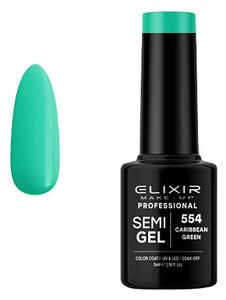 Ημιμόνιμο βερνίκι 5ml #554 (Caribbean Green)5ml Elixir