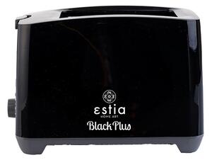 Φρυγανιέρα 2 Θέσεων 750W με 7 επίπεδα ψησίματος Black Plus Estia Μαύρη