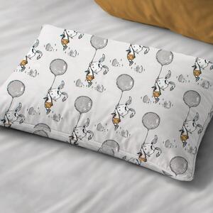 Βρεφική Μαξιλαροθήκη (35x45) Dimcol Floating Bunny 715 Grey