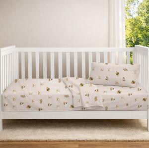 Σεντόνι Κούνιας Με Λάστιχο (70x140+15) Dimcol Bear's Playtime 592 Beige
