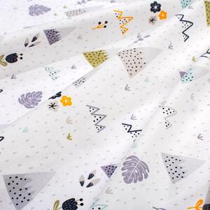 Σεντόνι Λίκνου (80x110) Dimcol Whimsical Mountainside 588 White - Grey