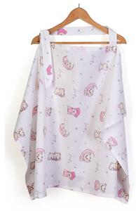 Κάλυμμα Θηλασμού Dimcol Bear's Nest 04 White - Pink