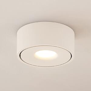 Arcchio Φωτιστικό οροφής LED Rotari, λευκό, μέταλλο, Ø 12cm, ρυθμιζόμενος, Λευκό, Διάδρομος, Μέταλλο, σύγχρονο