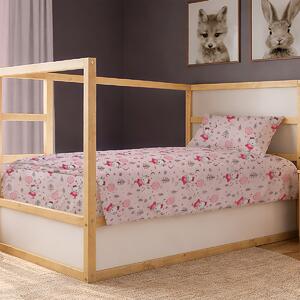 Σεντόνια Μονά (Σετ 3τμχ) Dimcol Ballerina Bear 598 Pink