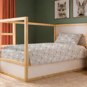 Σεντόνια Μονά (Σετ 3τμχ) Dimcol Rabbit Garden 586 Grey