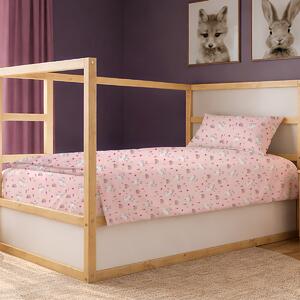 Σεντόνια Μονά (Σετ 3τμχ) Dimcol Rabbit Garden 585 Pink