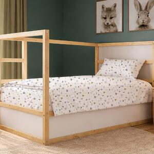 Σεντόνια Μονά (Σετ 3τμχ) Dimcol Whimsical Mountainside 588 White - Grey