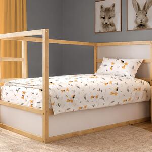 Σεντόνια Μονά (Σετ 3τμχ) Dimcol Giraffe 599 White - Orange
